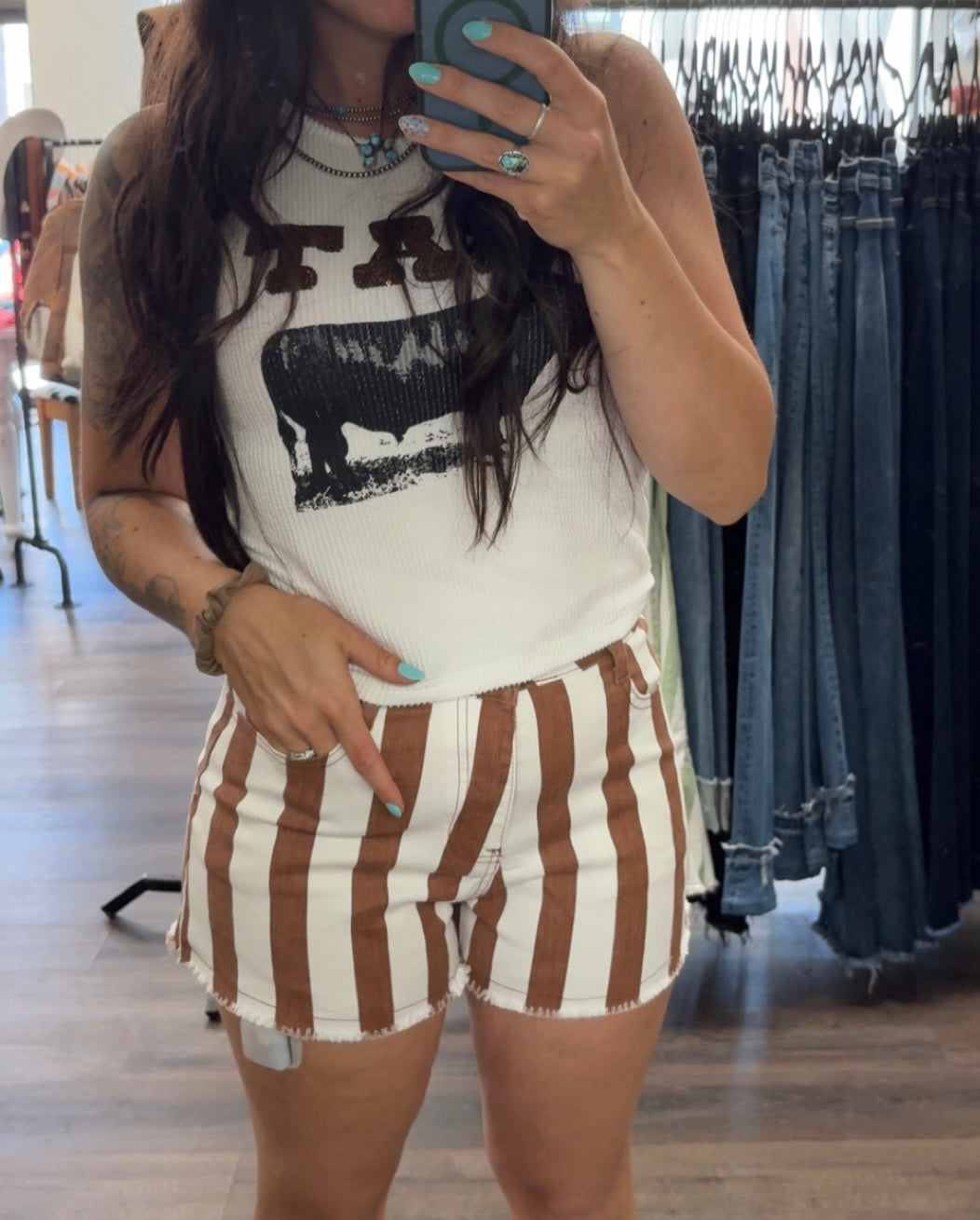 Hazel Striped Shorts