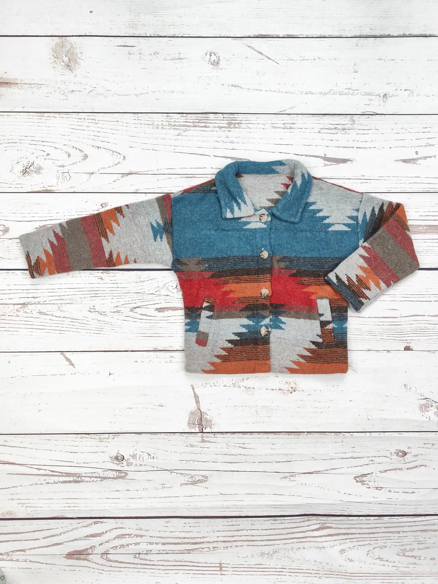 Kids Aztec Shacket