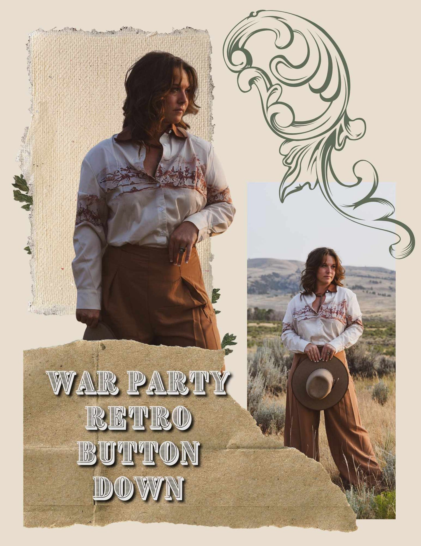 War Party Retro Button Down