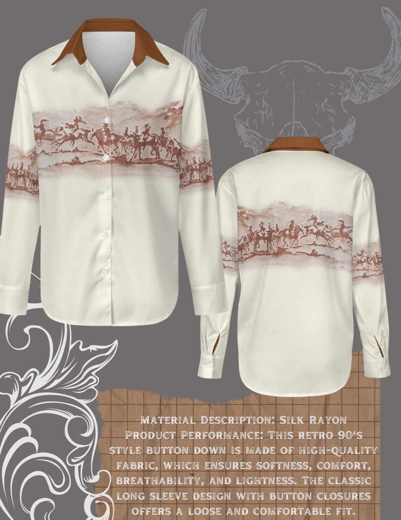 War Party Retro Button Down