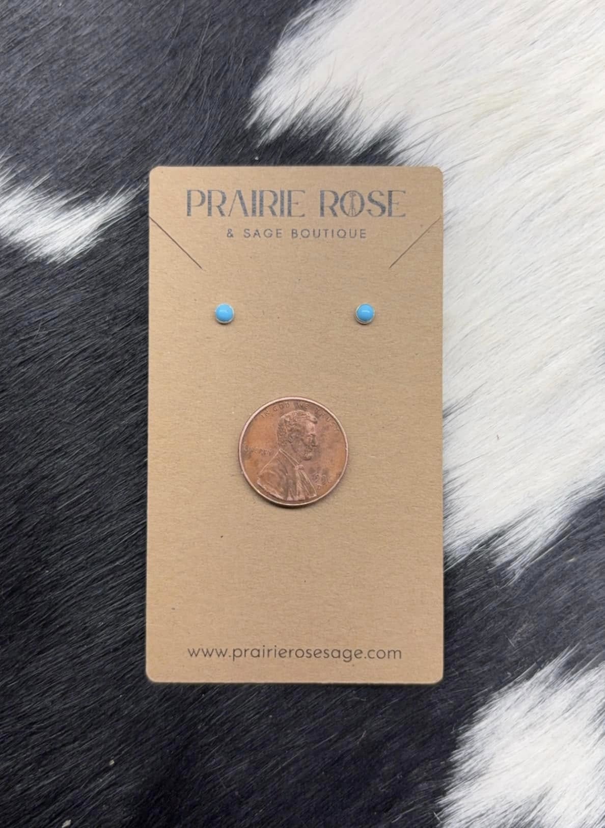 3mm Kingman Turquoise Studs