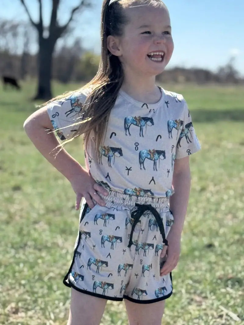 KIDS Unisex Blue Roan Tee
