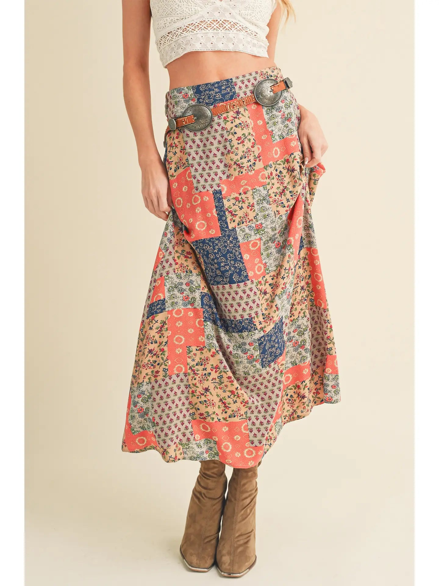 Patchwork Maxi Skirt