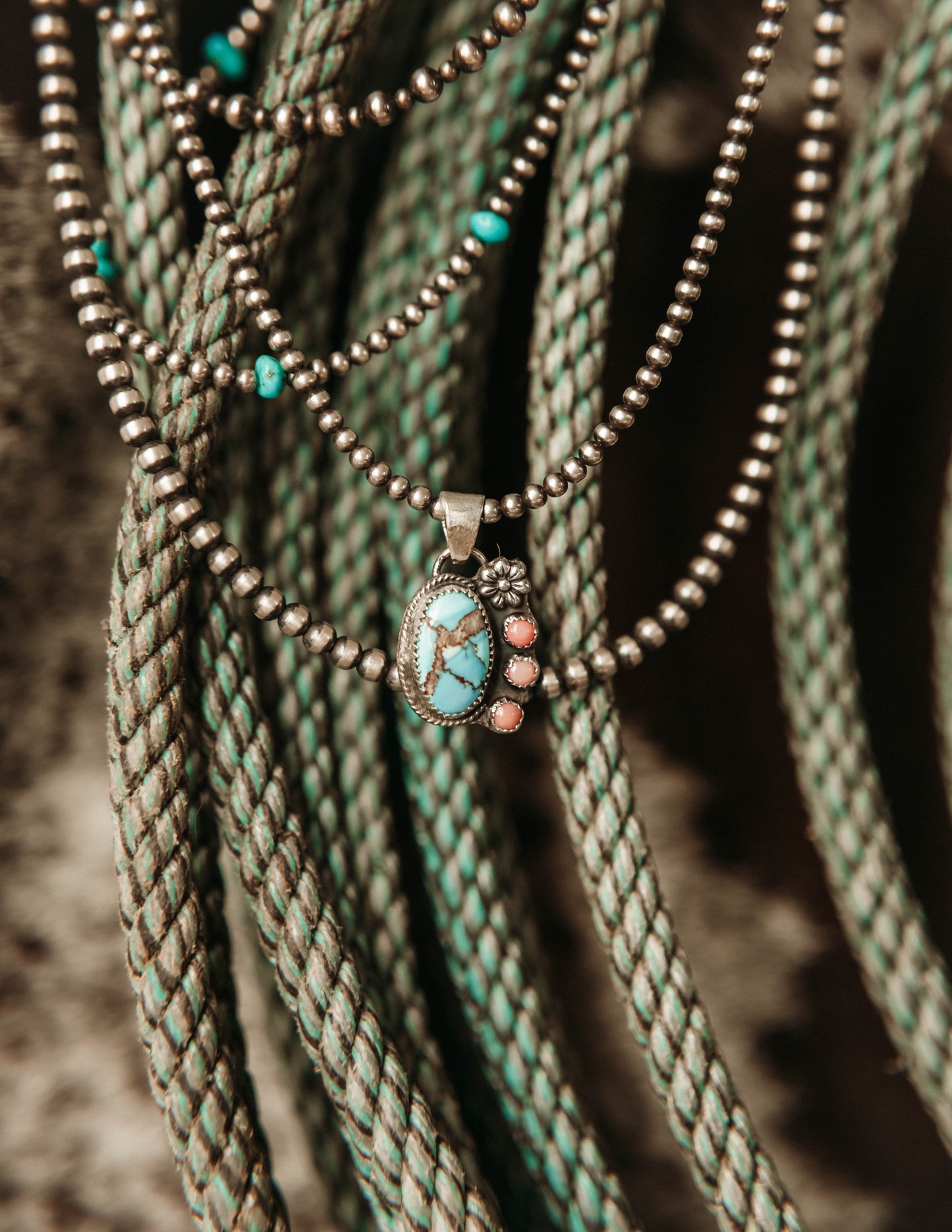 Absaroka Pendant Golden Hills & Pink Conch