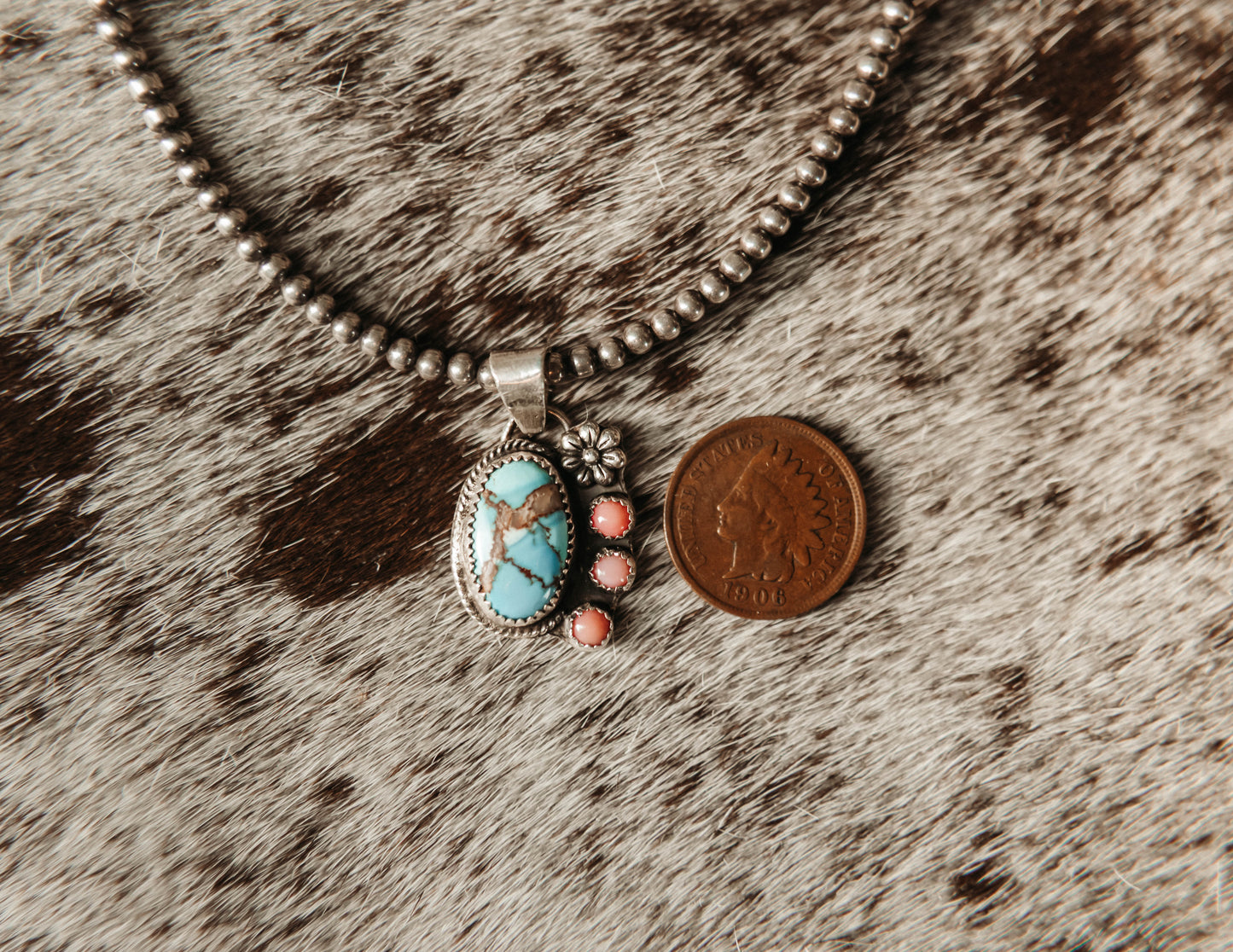 Absaroka Pendant Golden Hills & Pink Conch