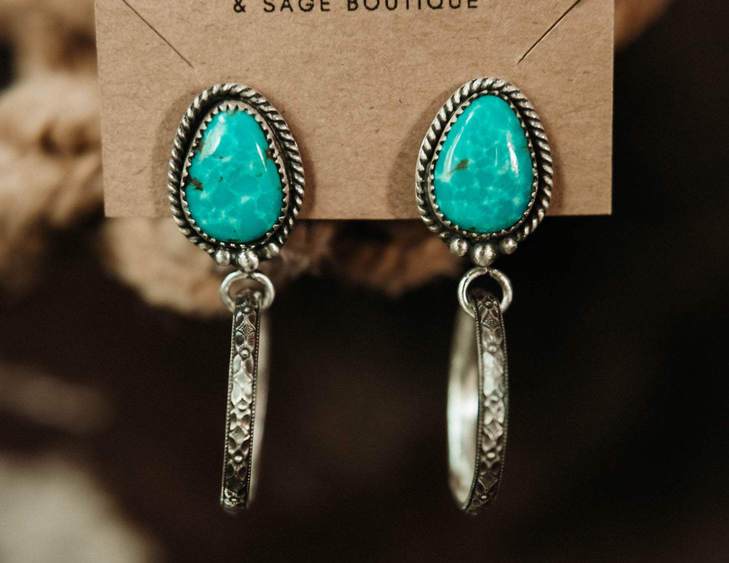 Munsick Hoops White Water Turquoise