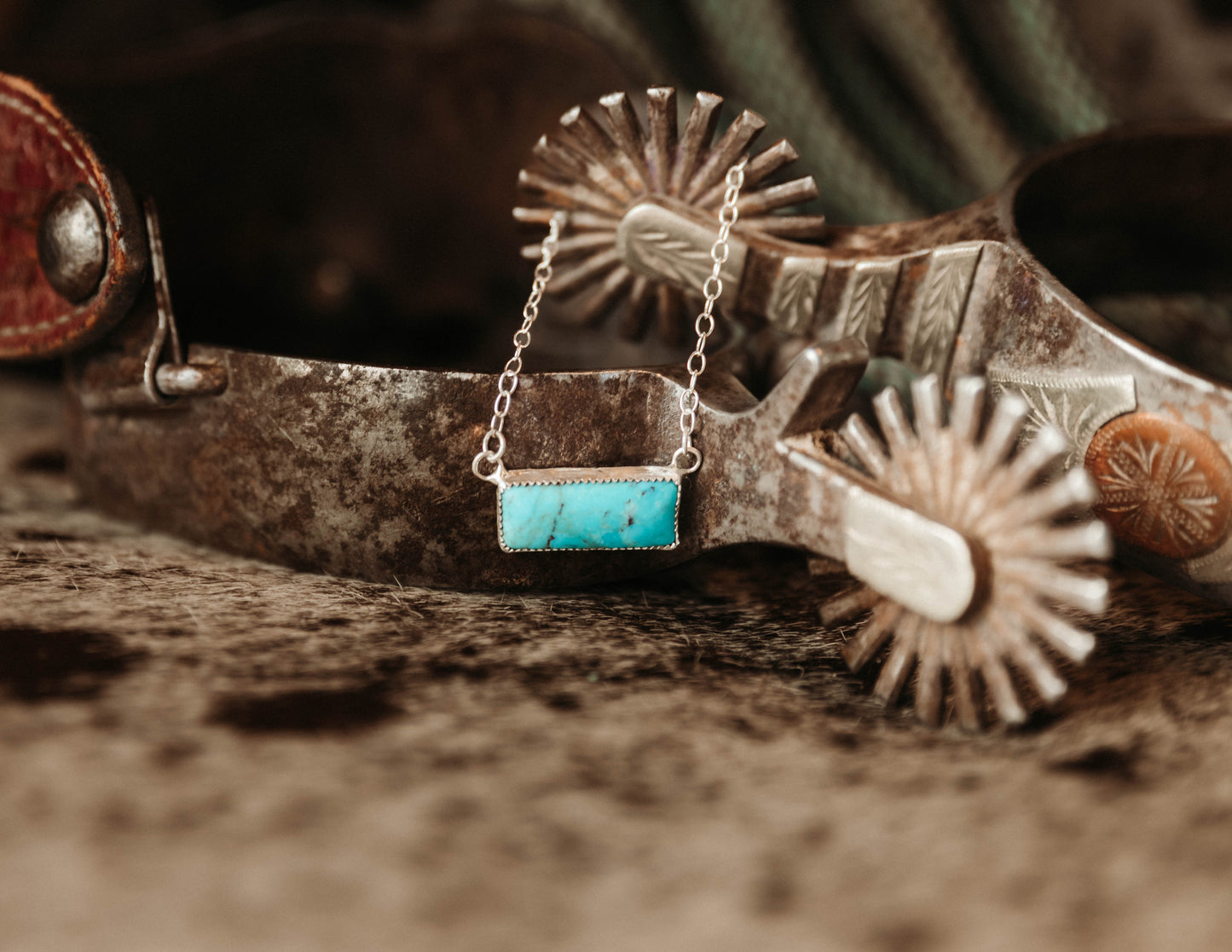 Turquoise Bar Necklace