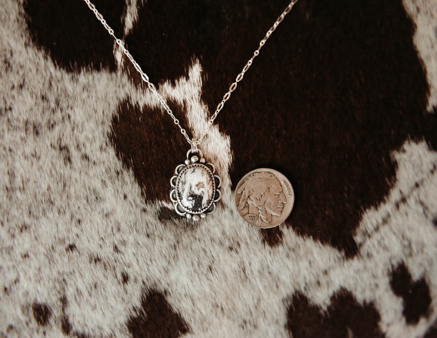 Delicada White Buffalo Necklace
