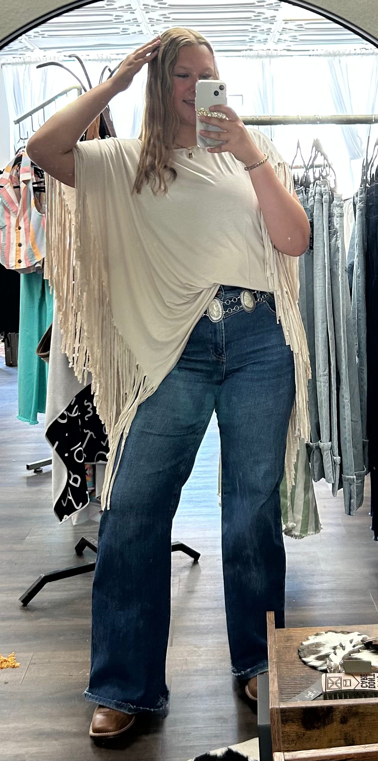 Reata Fringed Tee