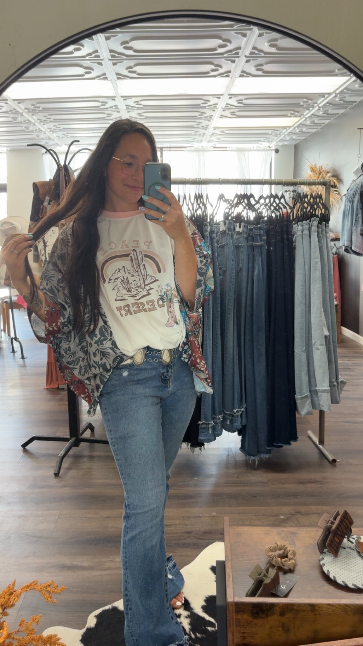 Patchwork Peace Desert Tee