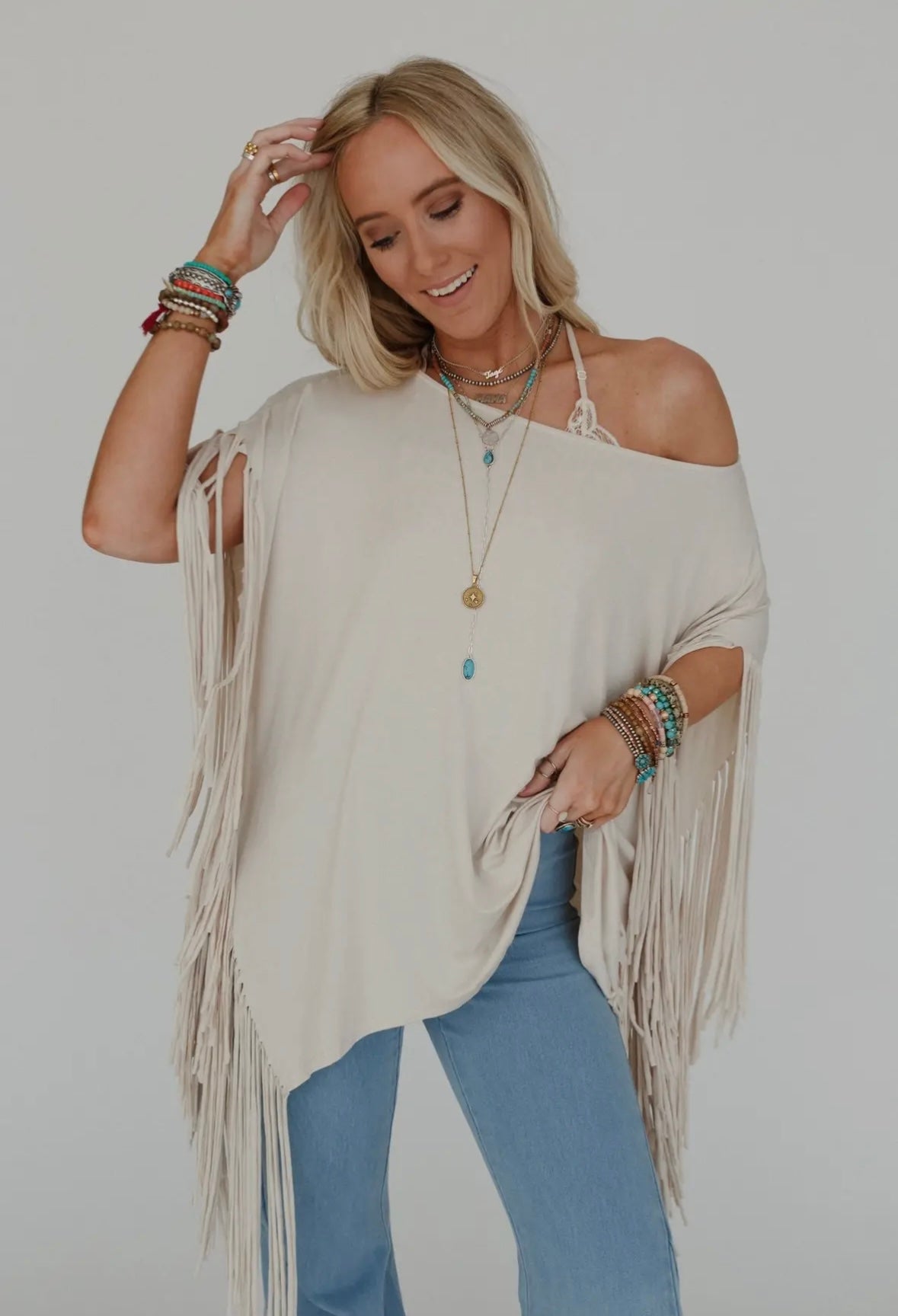 Reata Fringed Tee