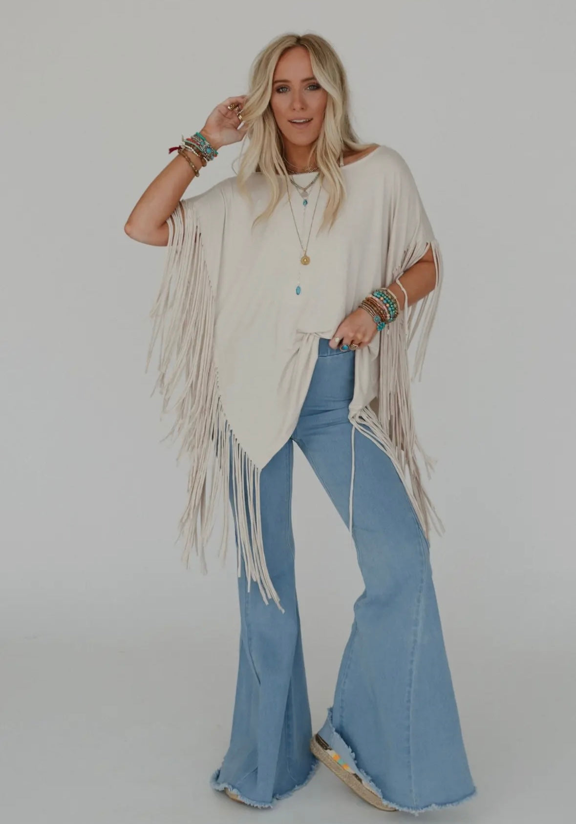 Reata Fringed Tee