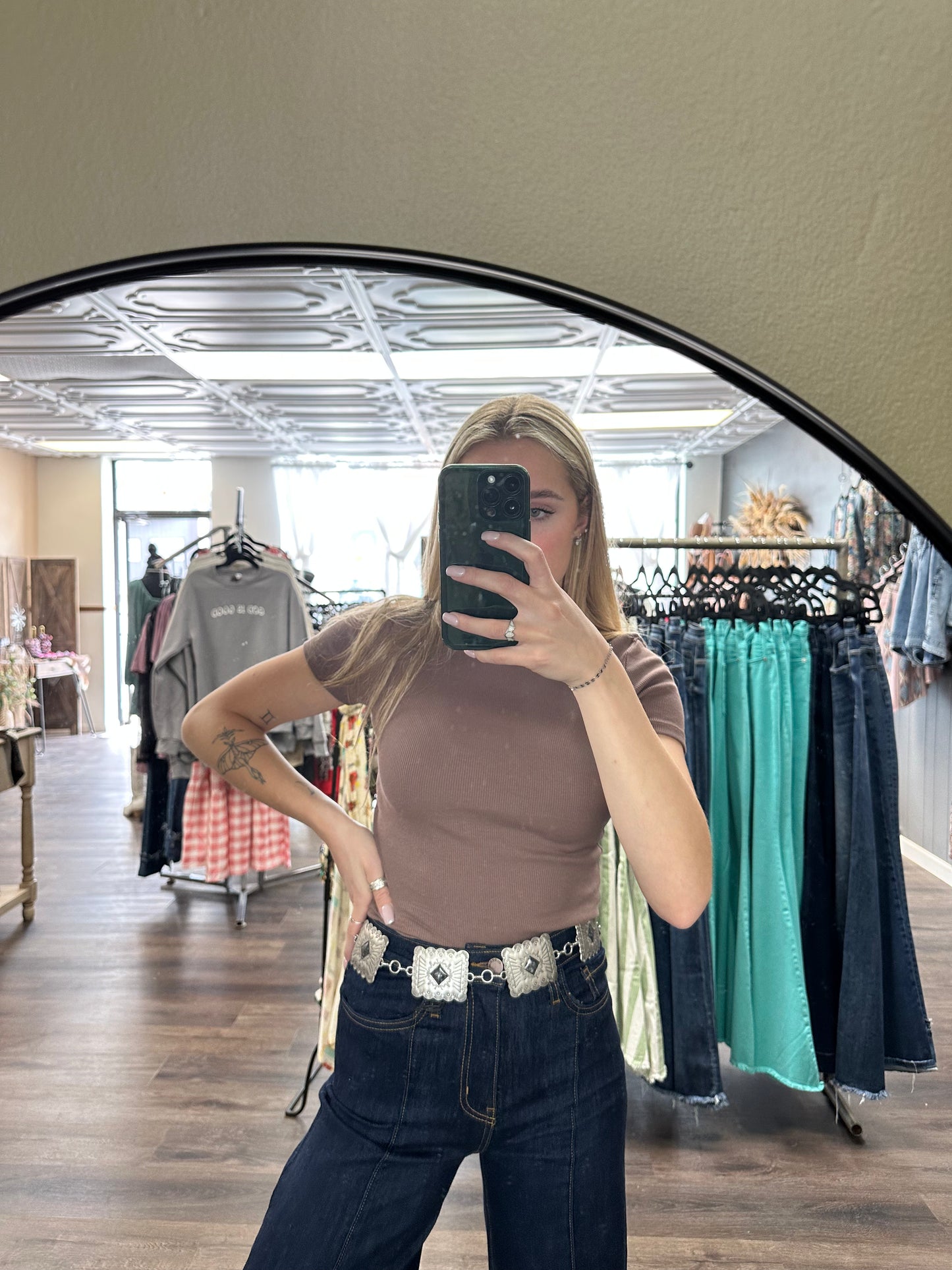 Fitted Slightly Cropped Tee