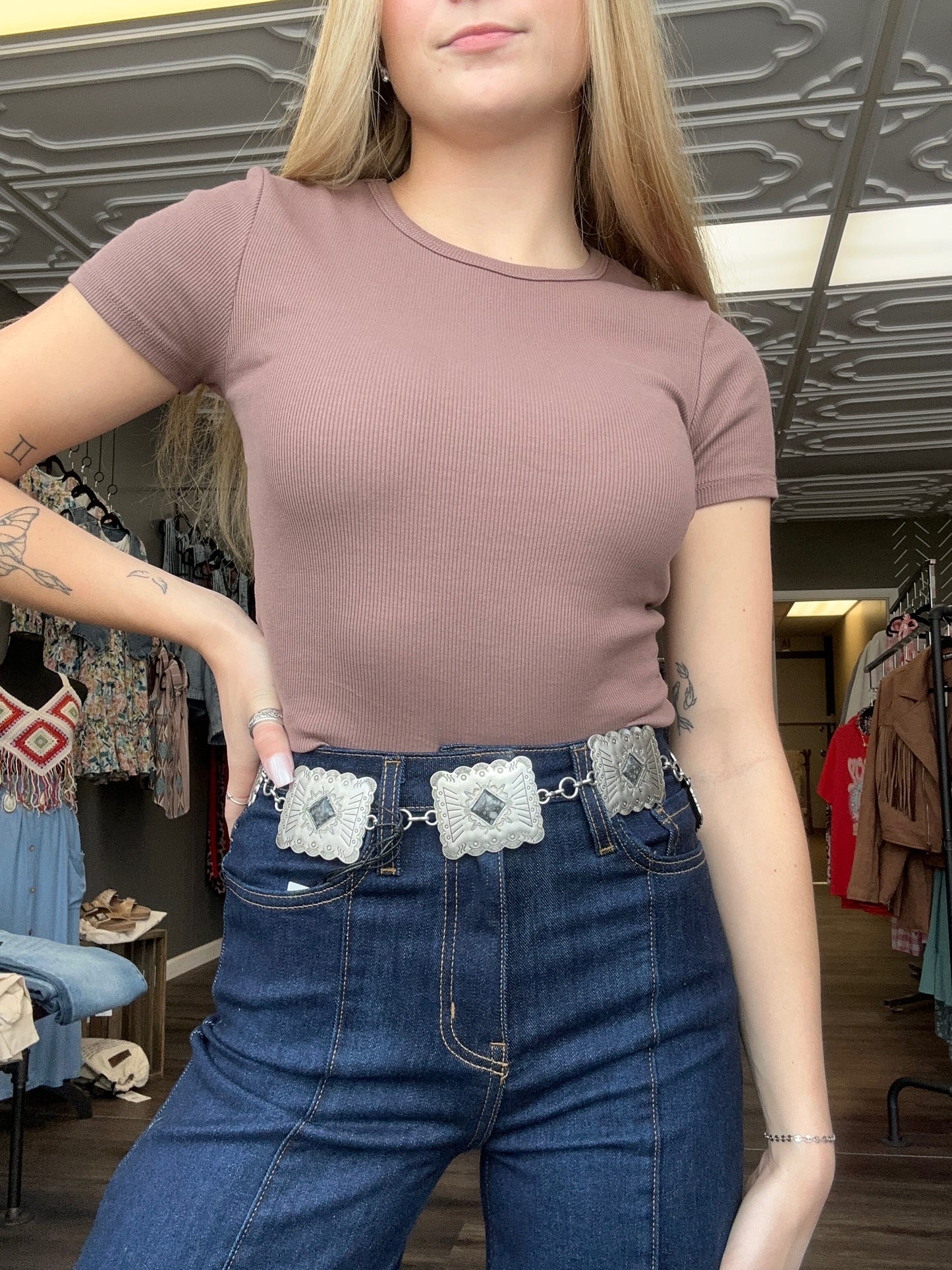 Fitted Slightly Cropped Tee