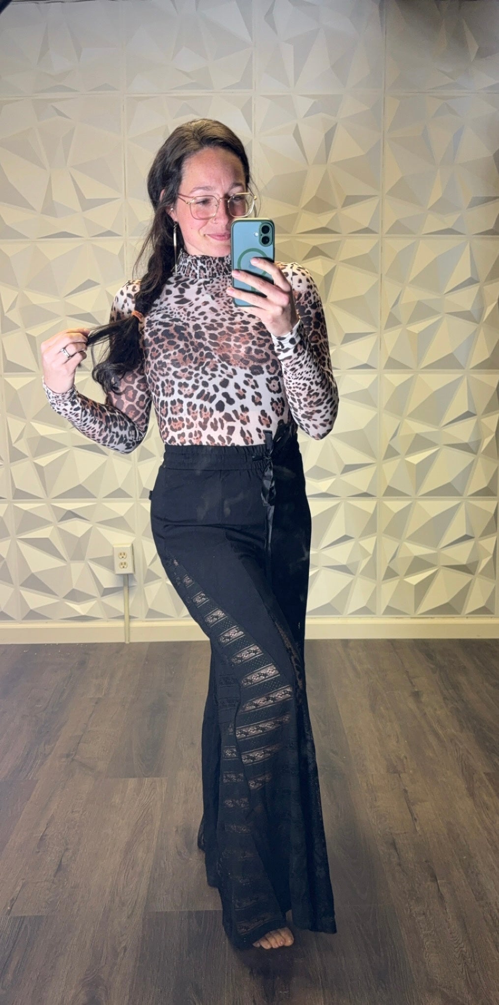 Laced Luxe Pant Black