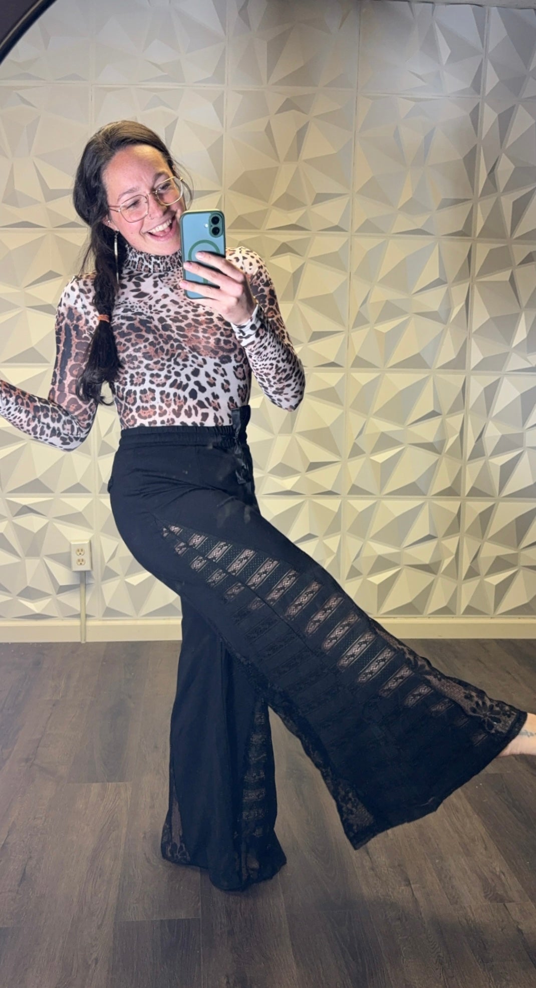 Laced Luxe Pant Black