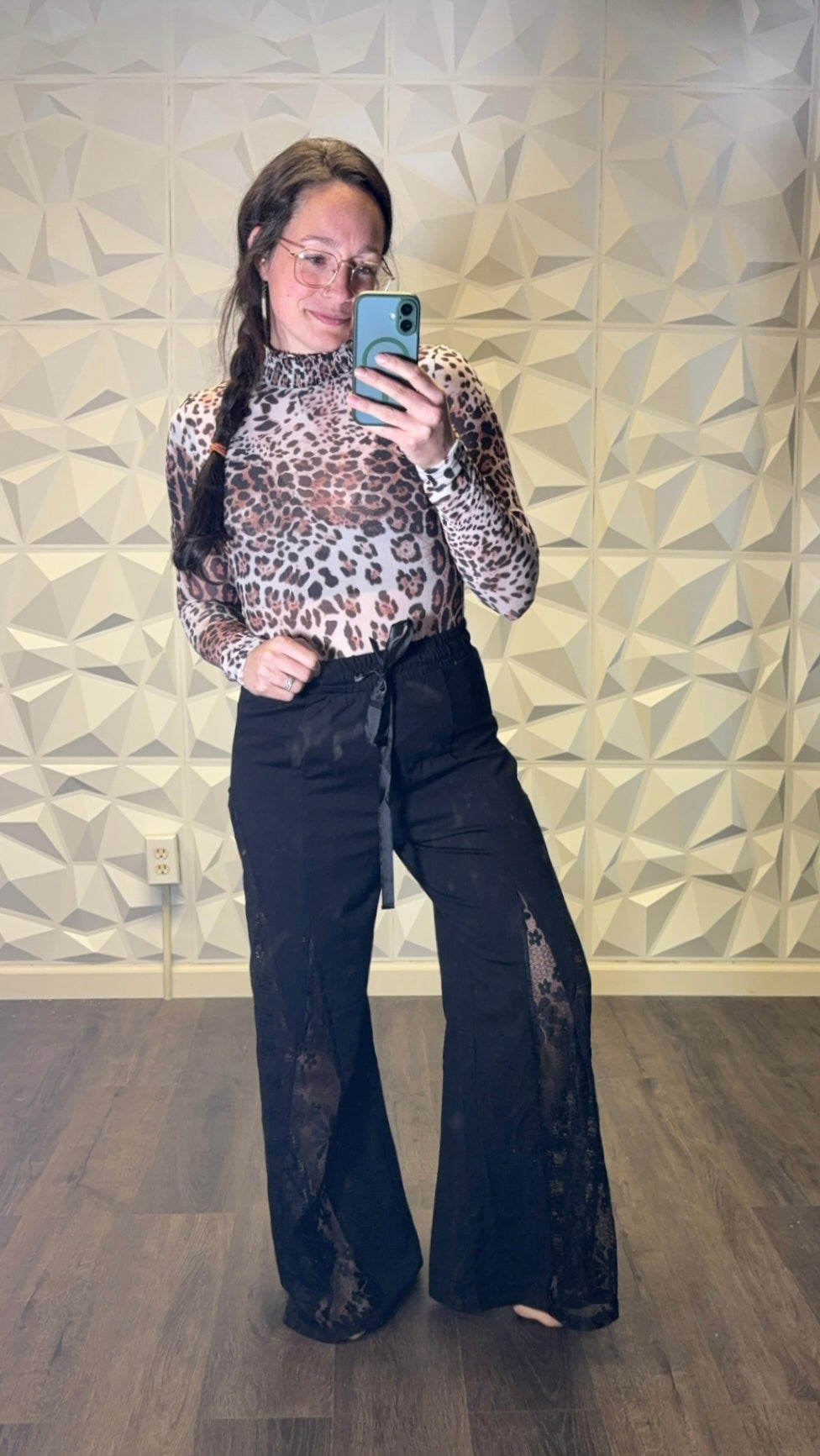 Leopard Mesh Bodysuit