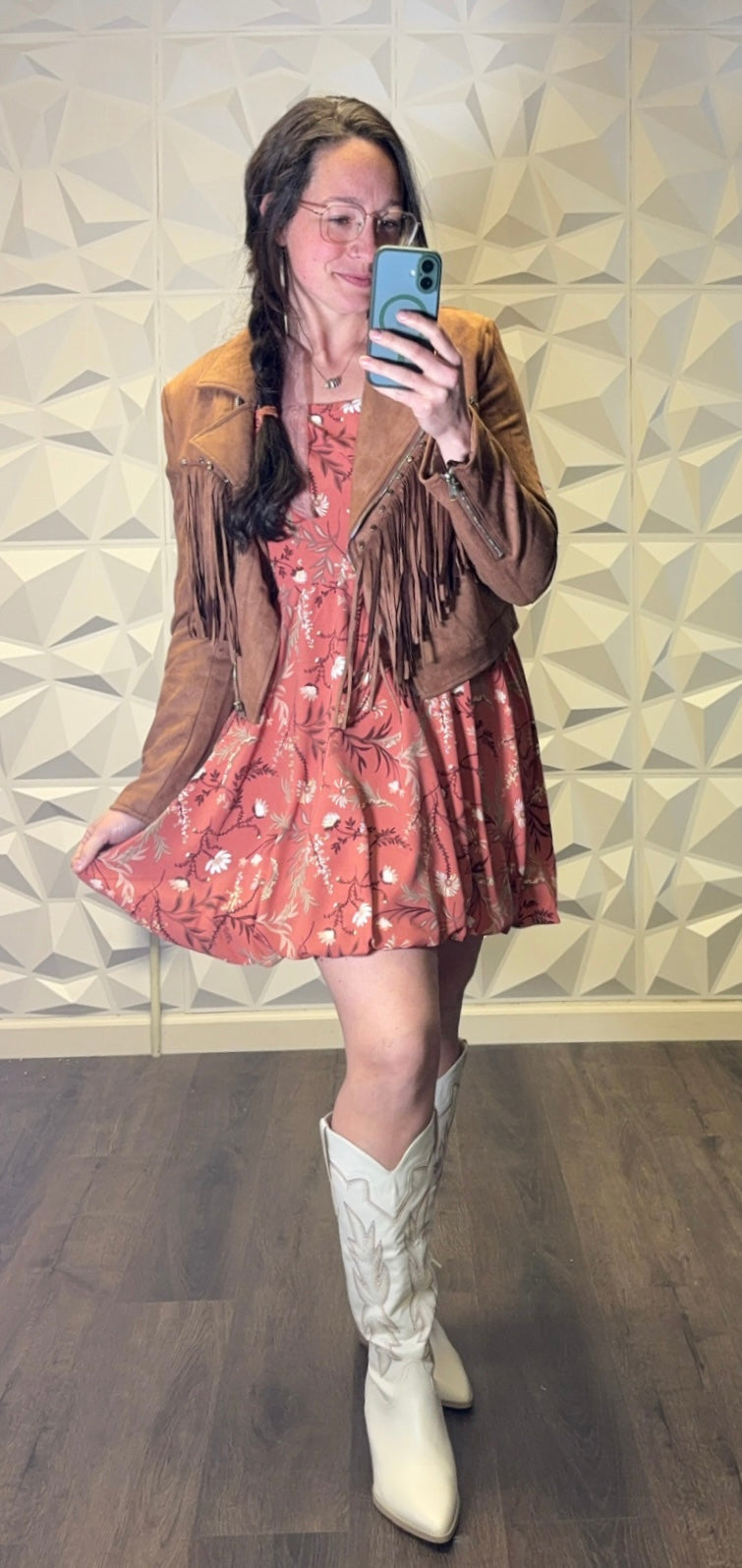 Reba SUEDE Fringe Jacket
