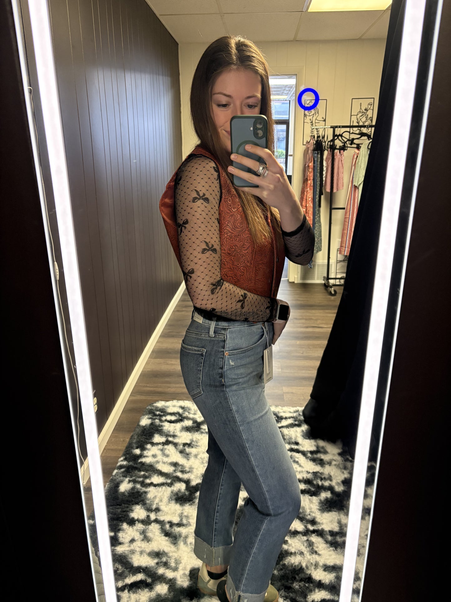 Bow Mesh Top