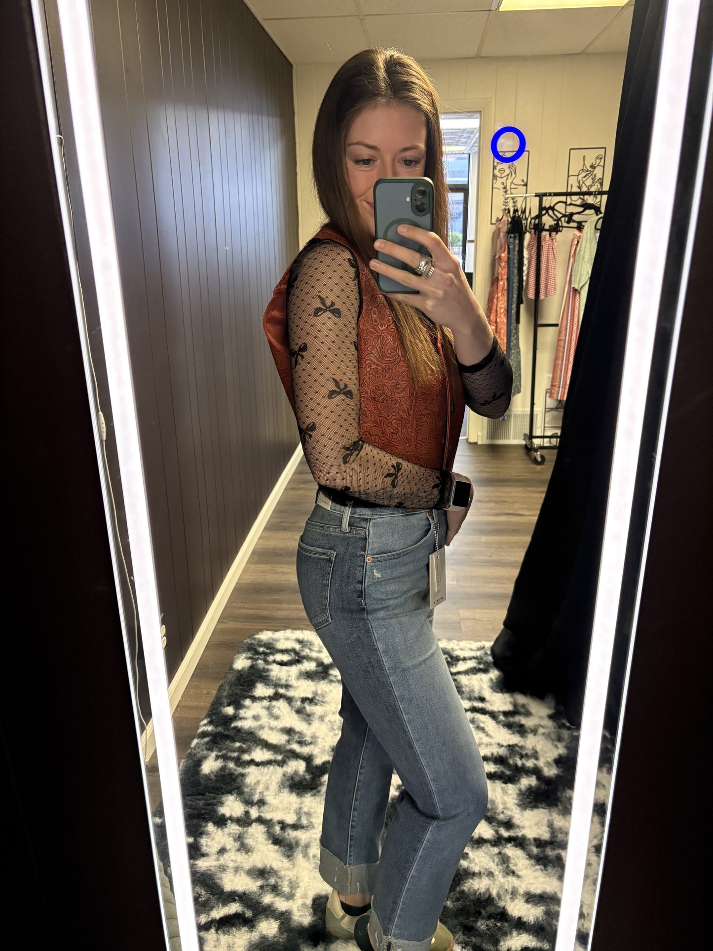 Two Toned Denim Jeans