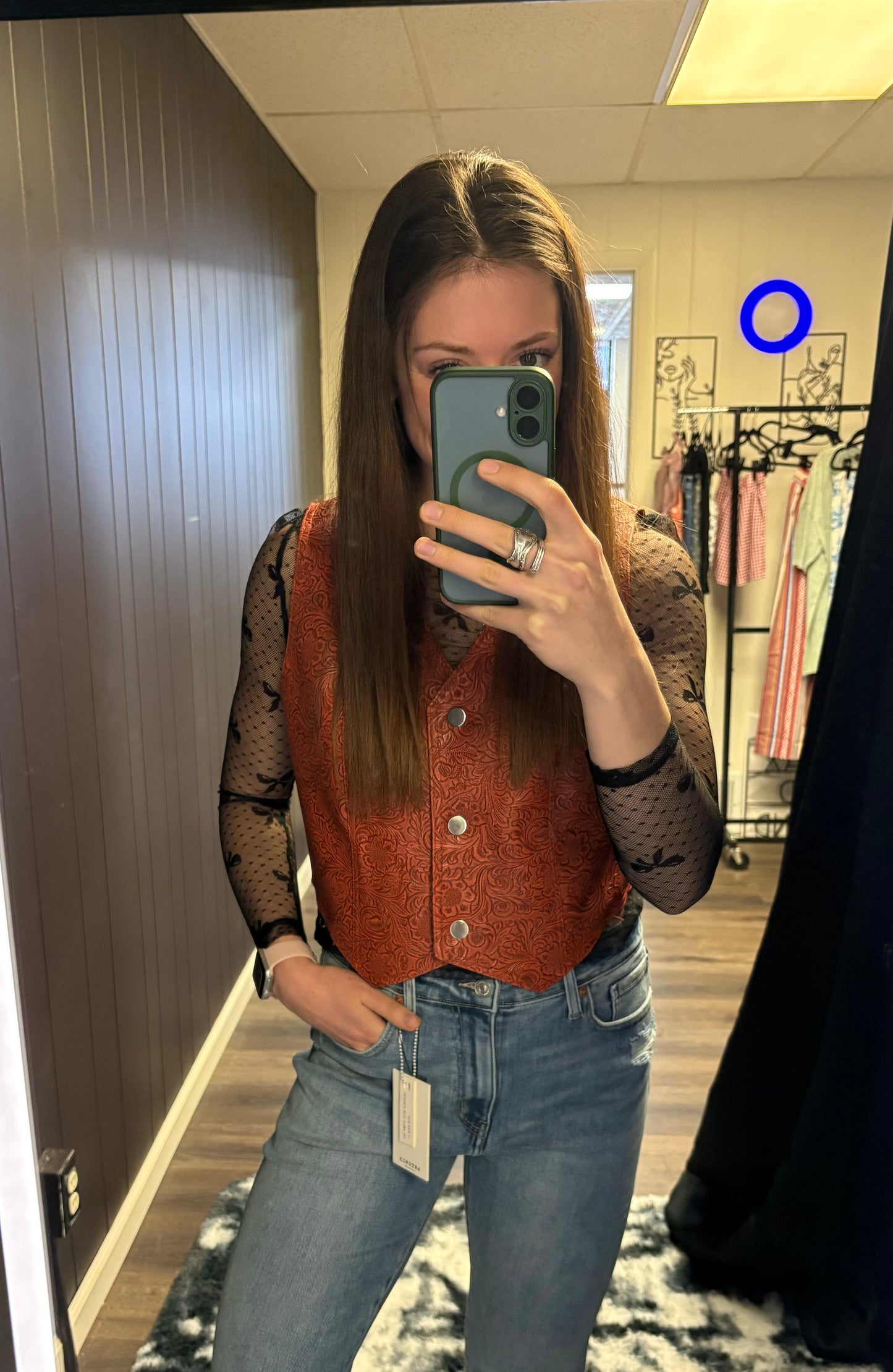 Bow Mesh Top