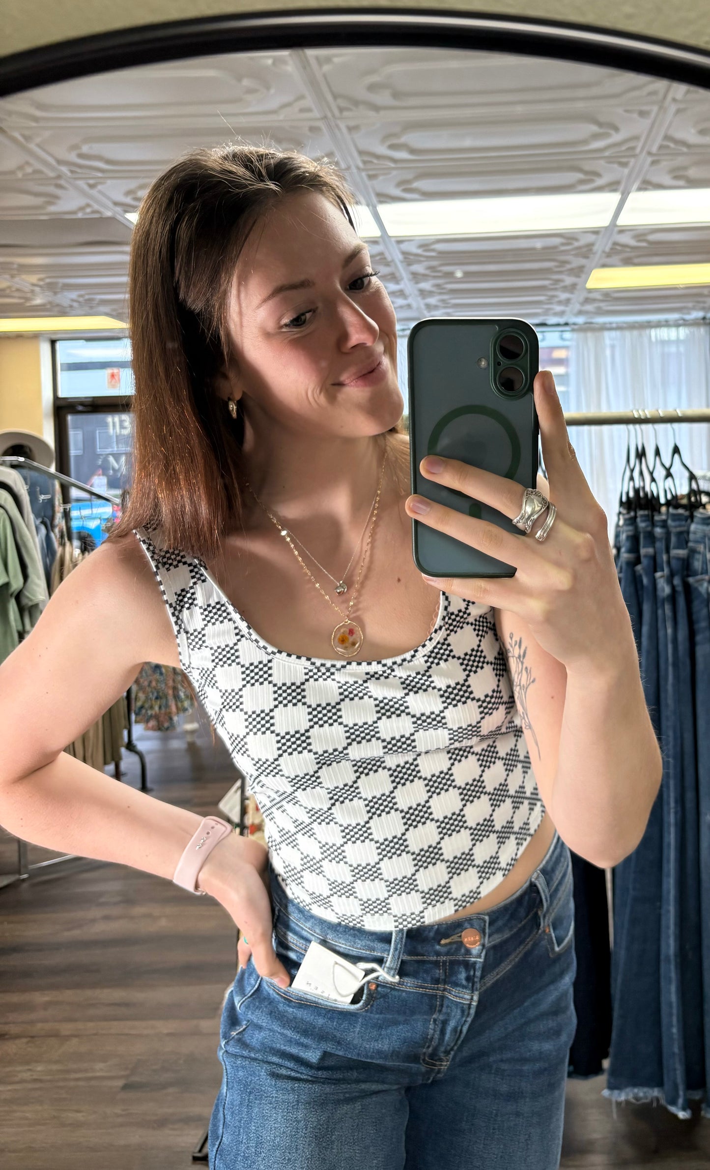 Racer Cropped Tank