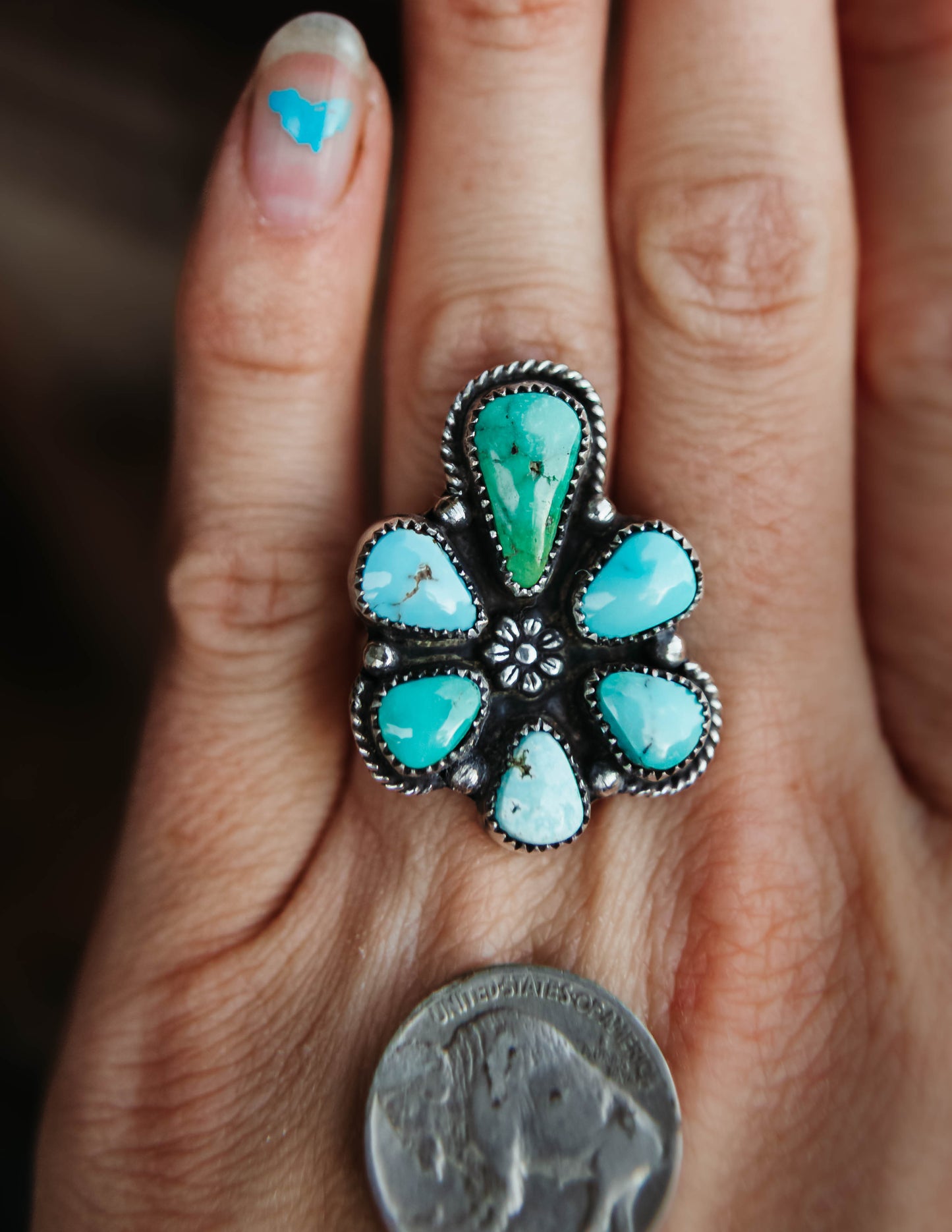 Whitney Ring Mixed Turquoise