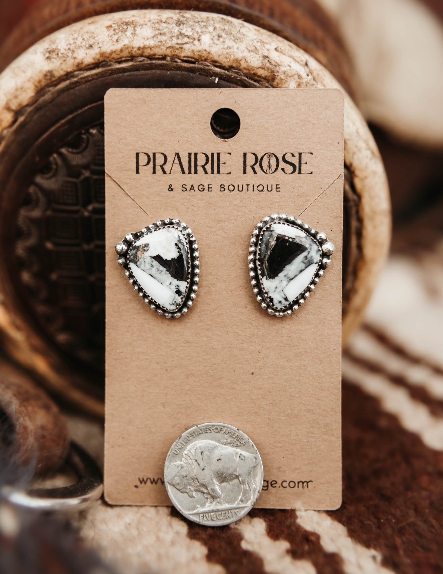 Roaming Buffalo Studs White Buffalo
