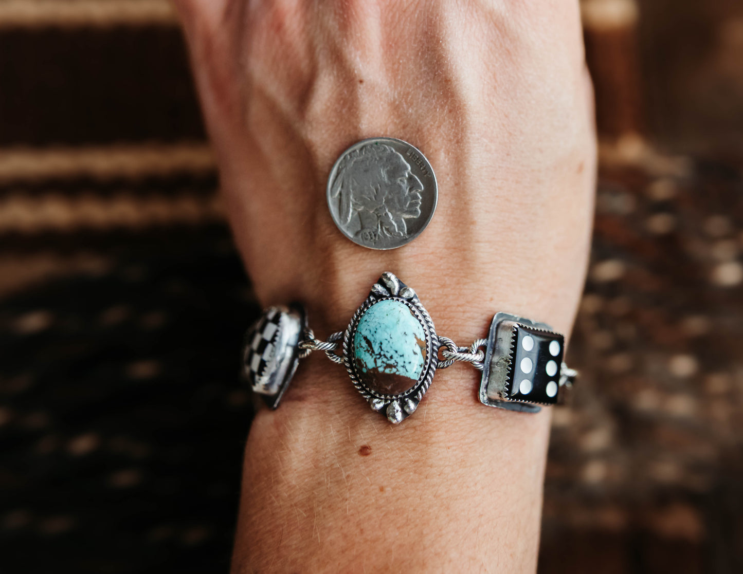 Gambler Charm Bracelet #8 Turquoise