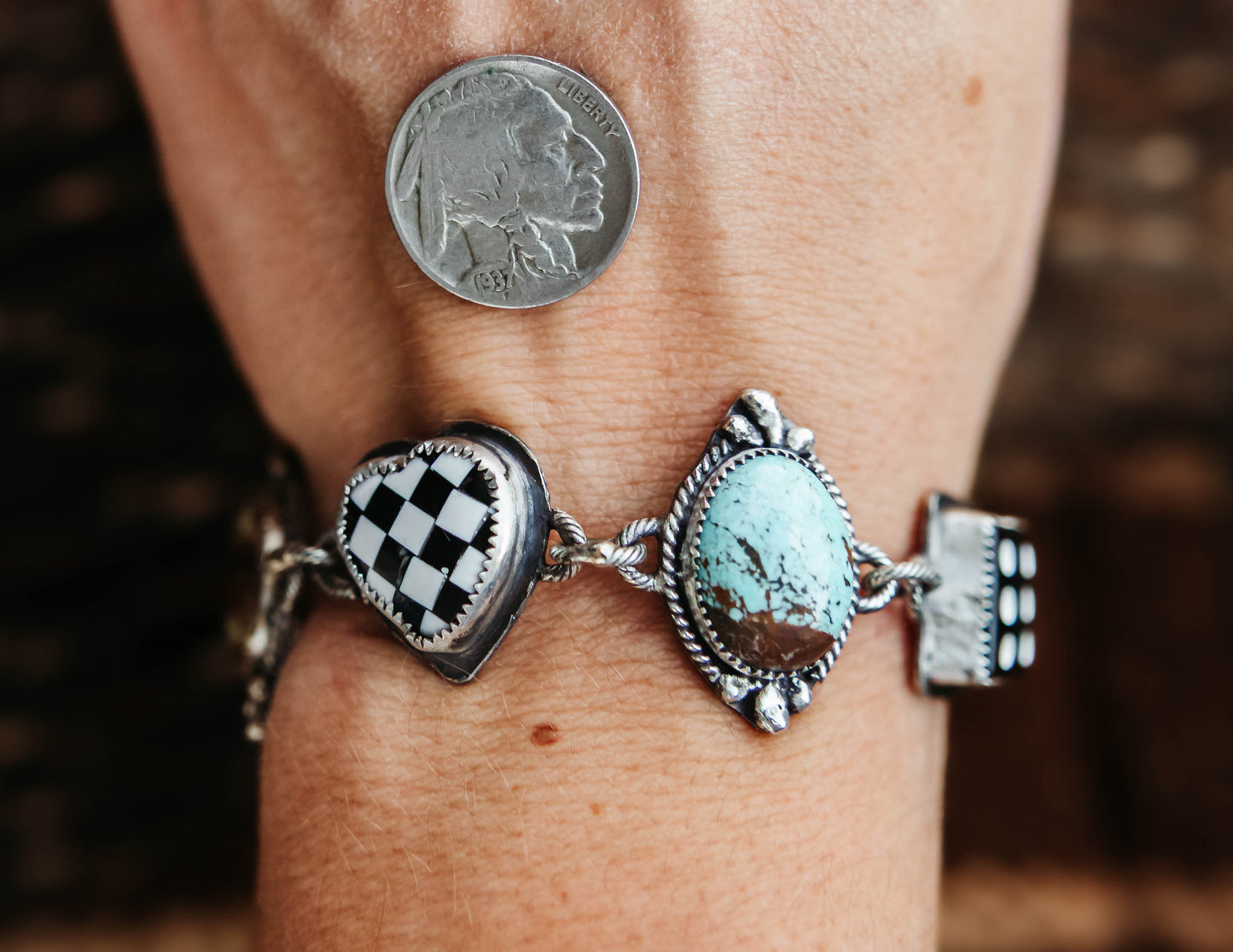 Gambler Charm Bracelet #8 Turquoise