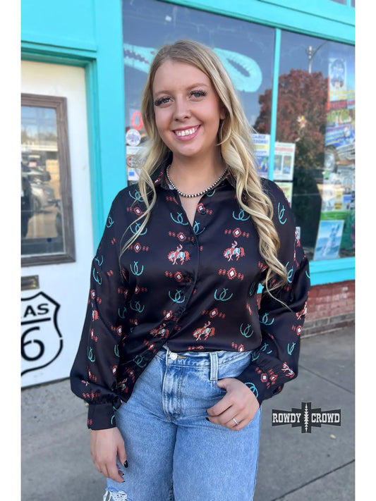 Lucky Sweetheart Button Down