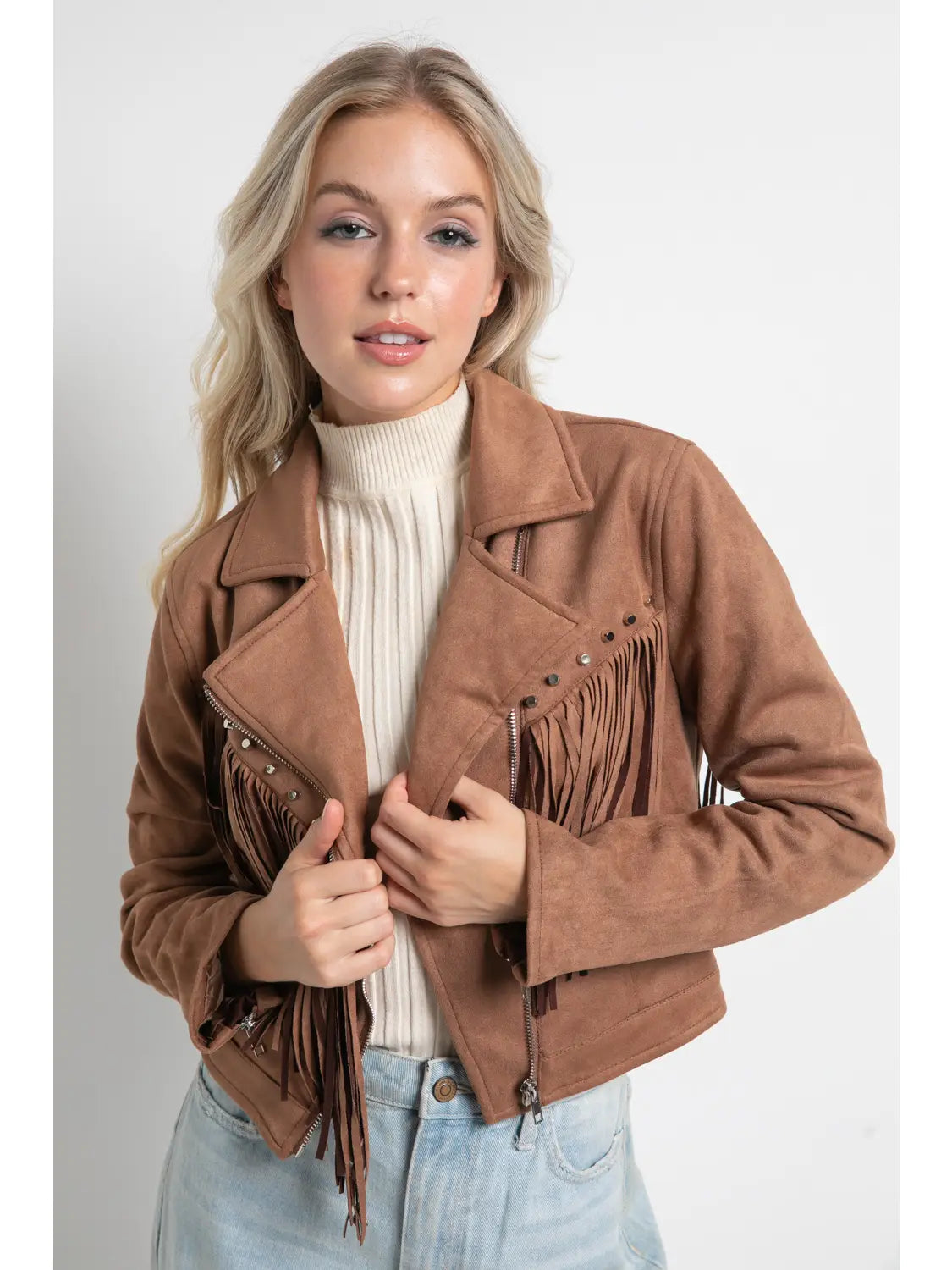 Reba SUEDE Fringe Jacket