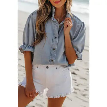 Prairie Ruffle Sleeve Top