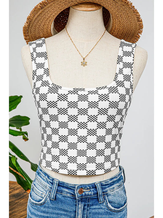 Racer Cropped Tank