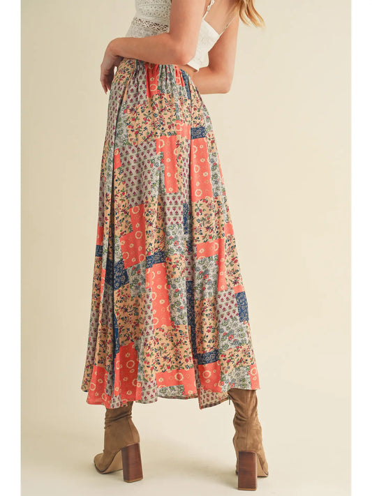 Patchwork Maxi Skirt