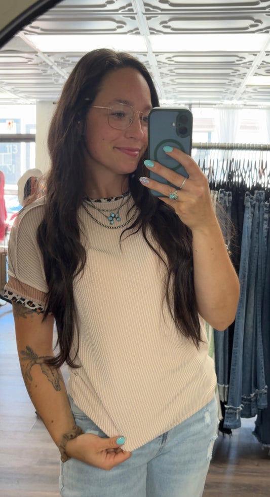 Leopard Lady Ribbed Tee