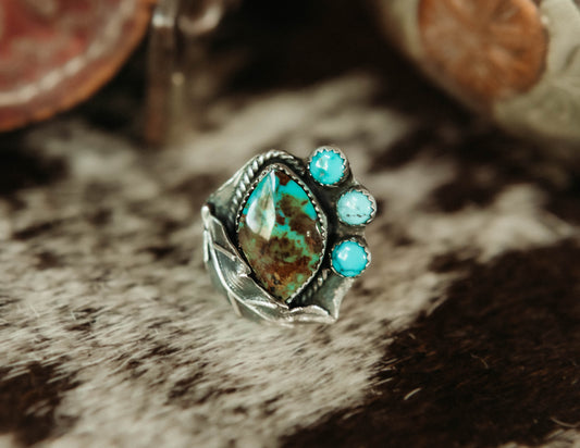Woodrow Ring High Grade Kingman Turquoise