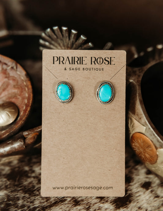 Gowdy Studs Kingman Turquoise