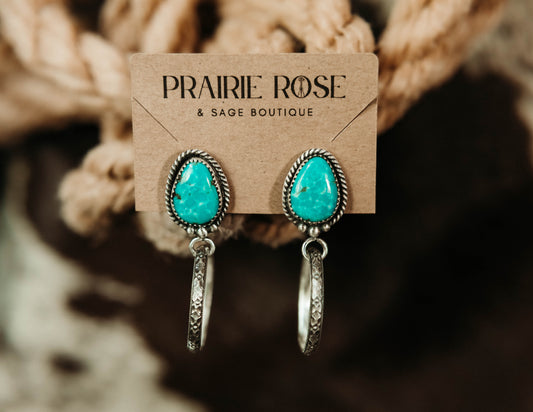 Munsick Hoops White Water Turquoise