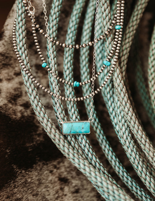 Turquoise Bar Necklace