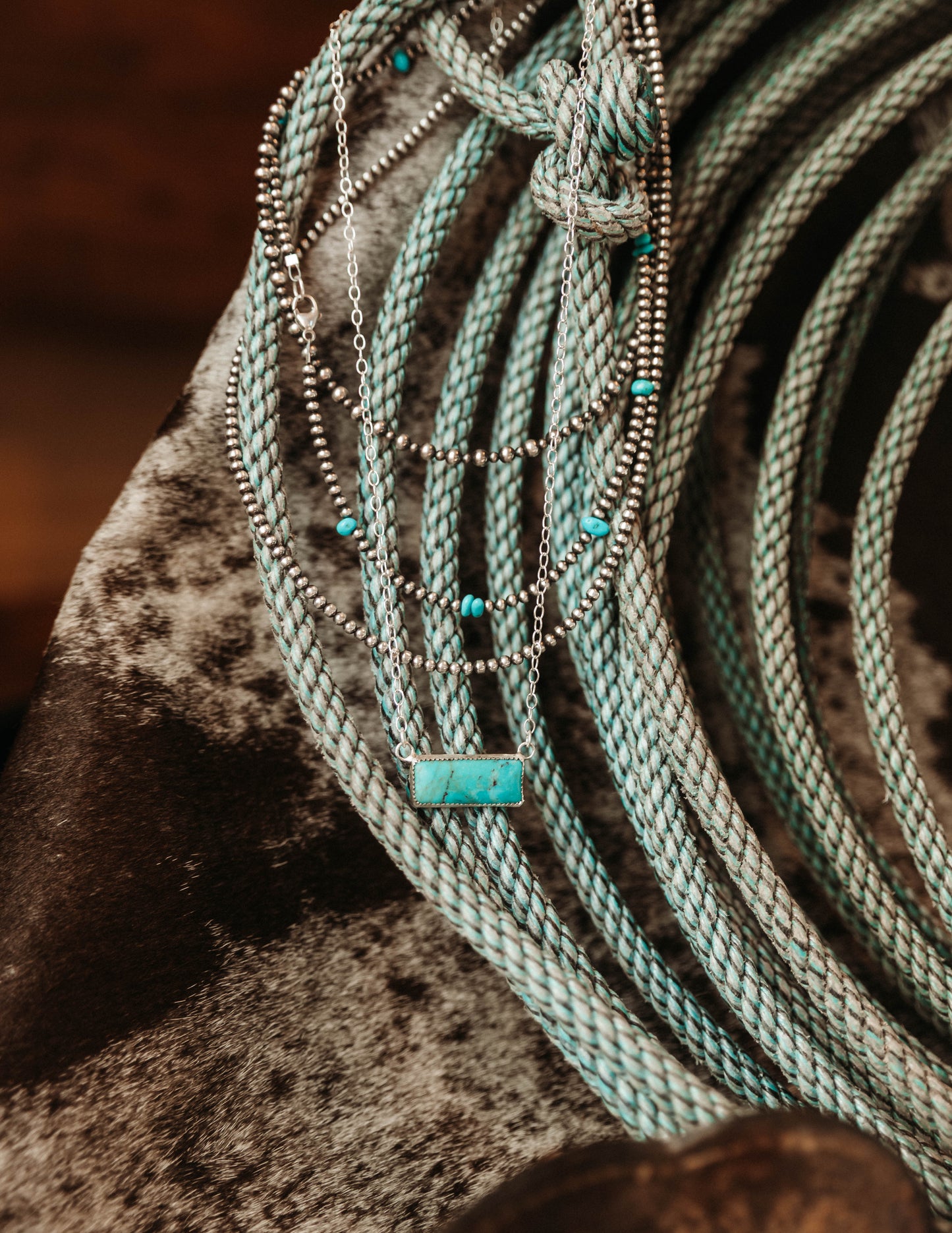 Turquoise Bar Necklace
