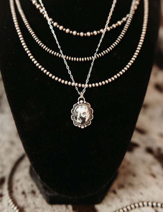 Delicada White Buffalo Necklace