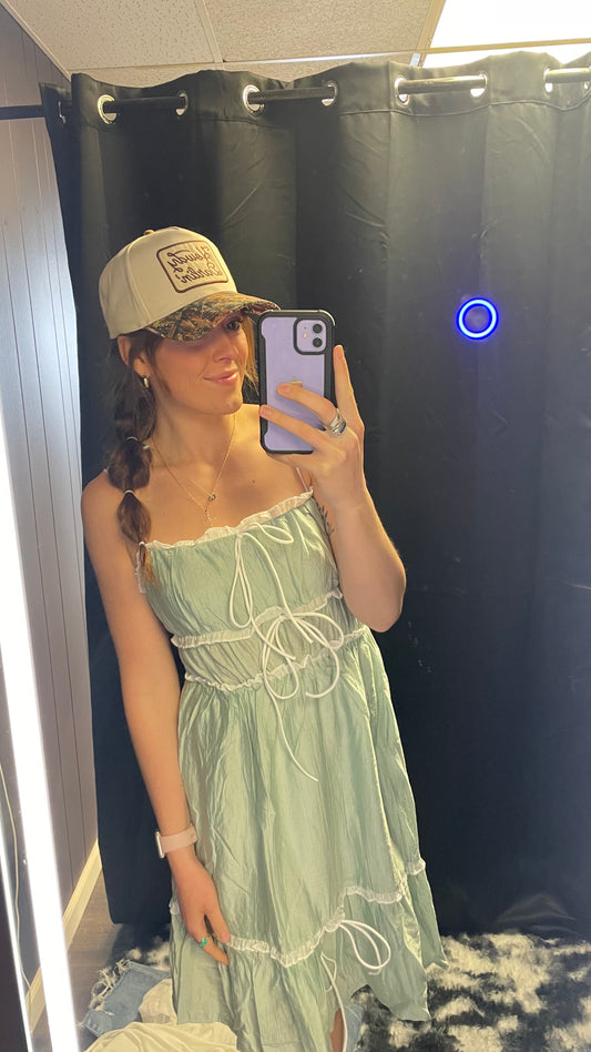 Sage Party Dress