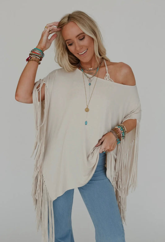 Reata Fringed Tee