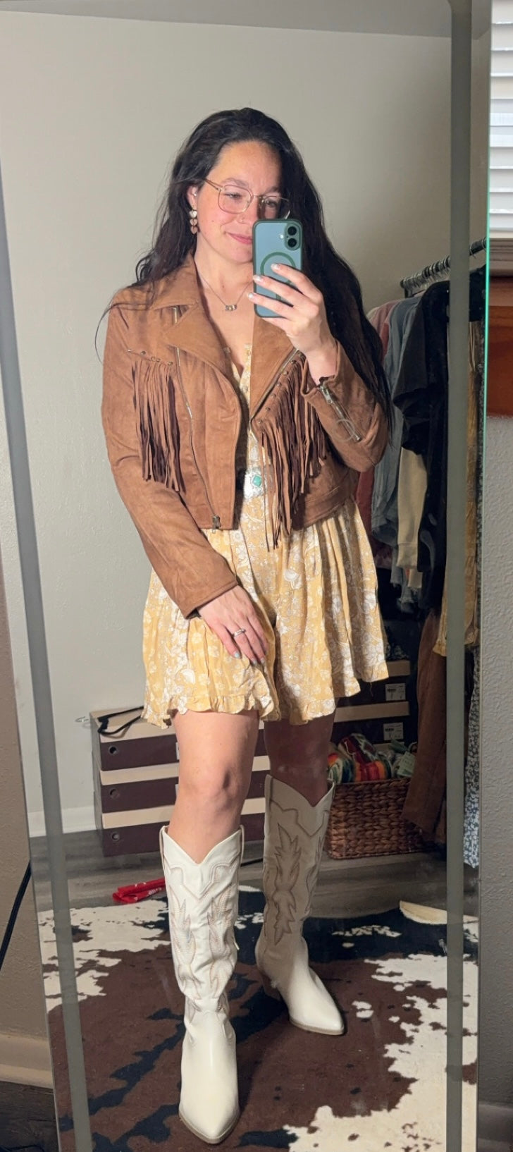 Reba SUEDE Fringe Jacket