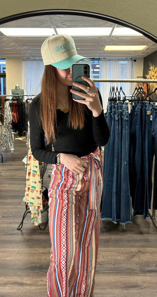 Wide Leg Boho Pant