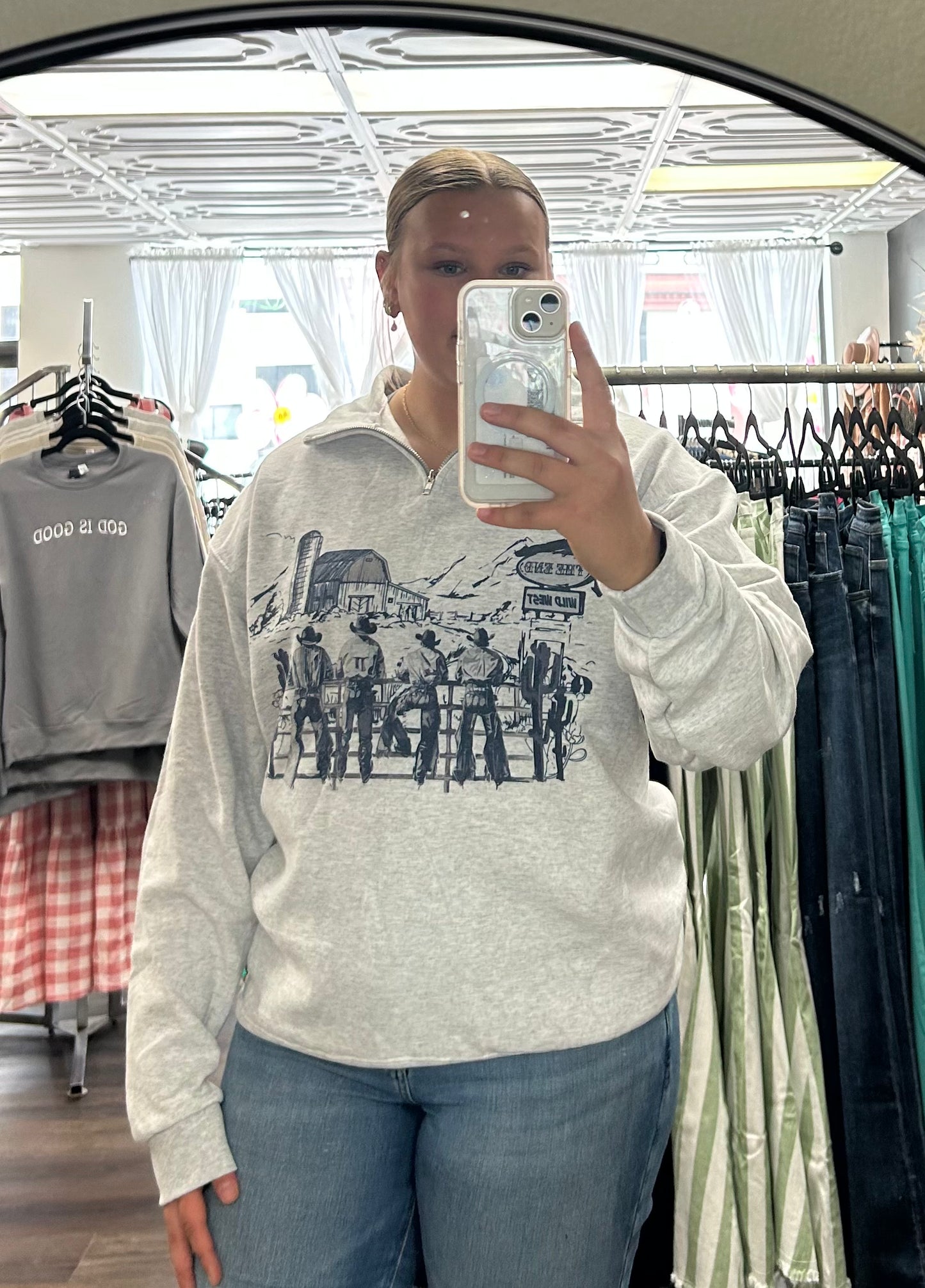Wild West 3/4 Zip