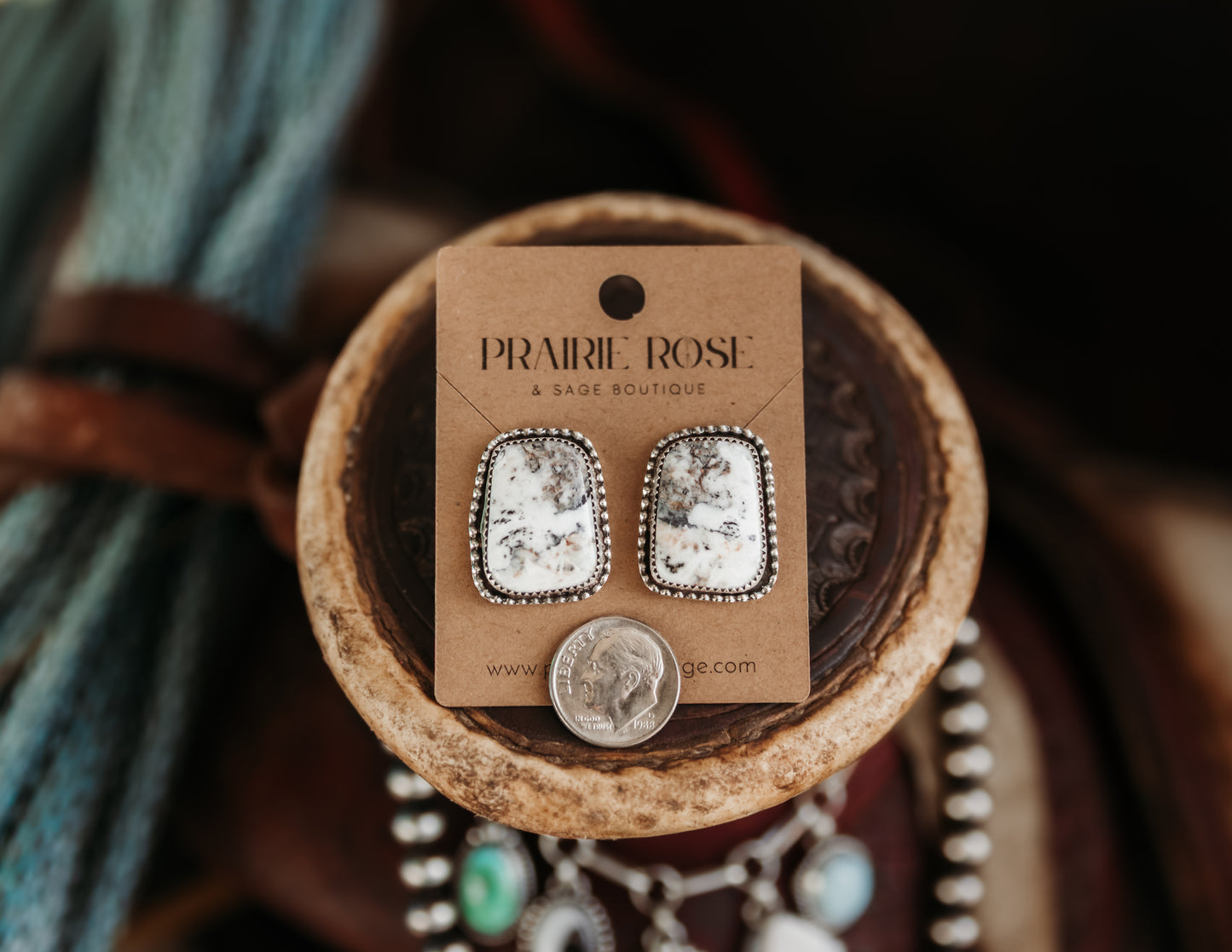 Range Studs White Buffalo