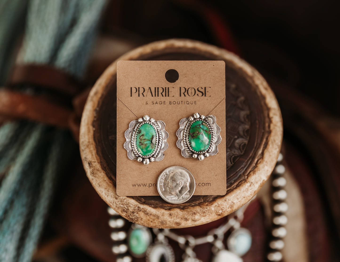 Sandhill Cielo Studs Stamped