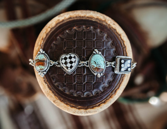 Gambler Charm Bracelet #8 Turquoise